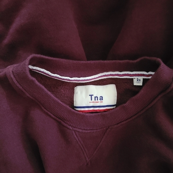 Aritzia TNA Cozy Fleece Perfect Crew Sweatshirt Women's Size XS - Picture 14 of 16